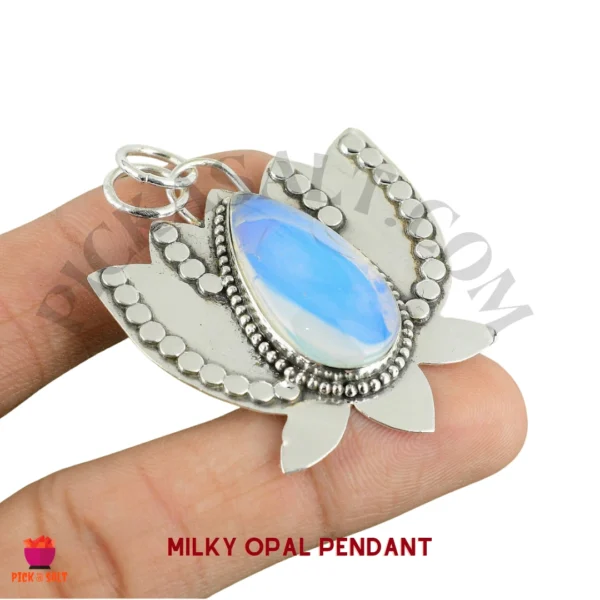 Opalite (Silver 925 Stamped) Pendant and Chain