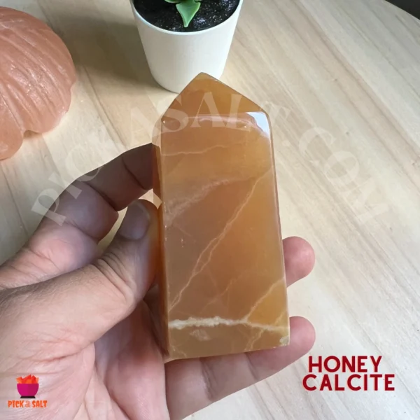 Honey Calcite Tower