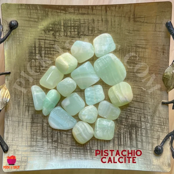 Pistachio Calcite Tumbled Stones