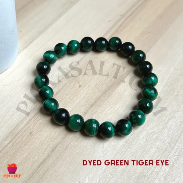 Green Tiger's Eye Beads Bracelet