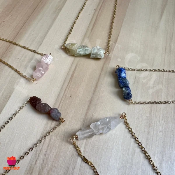 Mix Raw Stone Necklace