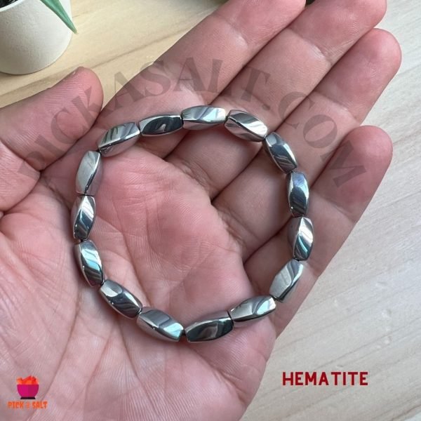 Hematite Ripple Shape Bracelet
