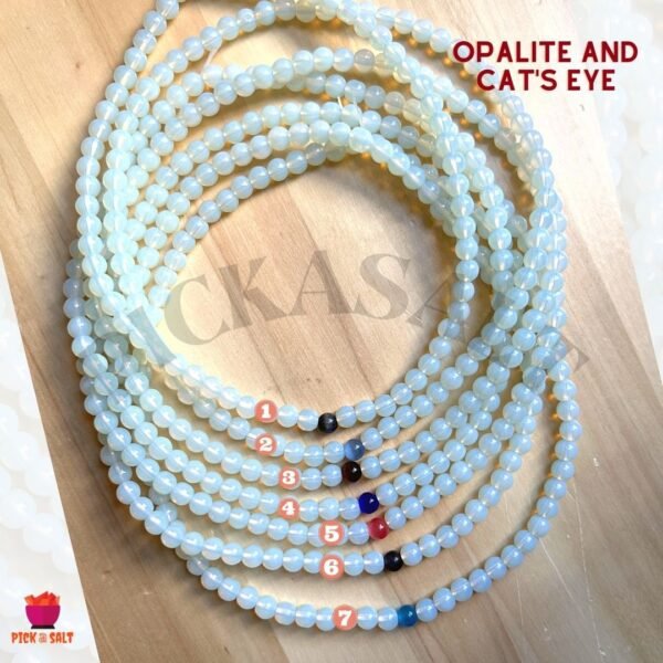 Opalite Choker Necklace with Cat's Eye Stone