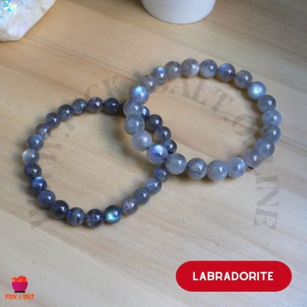 Flashy Labradorite Natural Stone Beads Bracelet