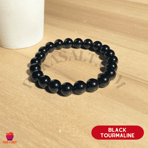 Black Tourmaline Beads Bracelet