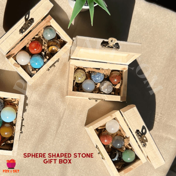 Natural Stone Spheres (Set of 5) Gift Box