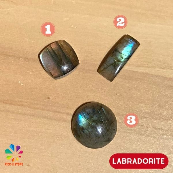 Natural Flashy Labradorite Mix Shape Cabochon