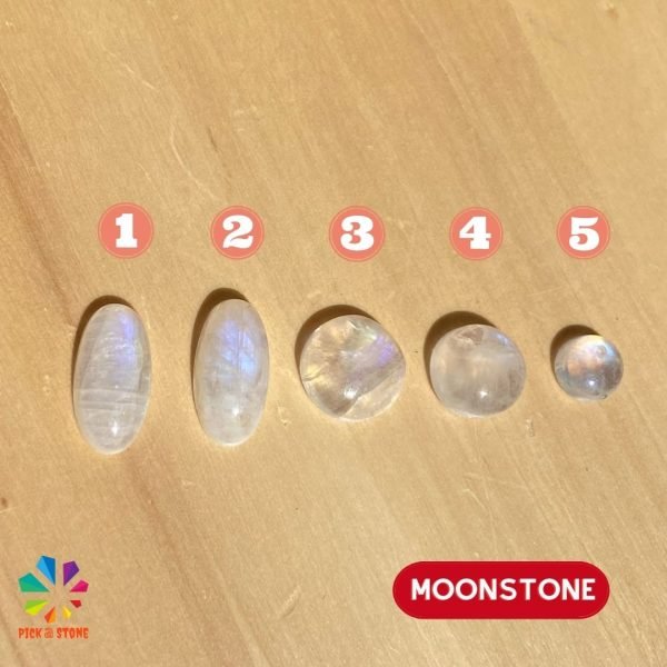 Natural Flashy Moonstone Shape Cabochon