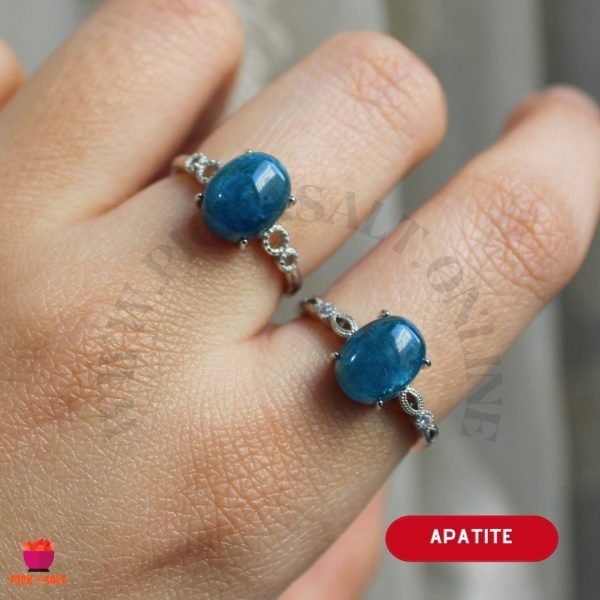Apatite Natural Stone Rings - Adjustable Size