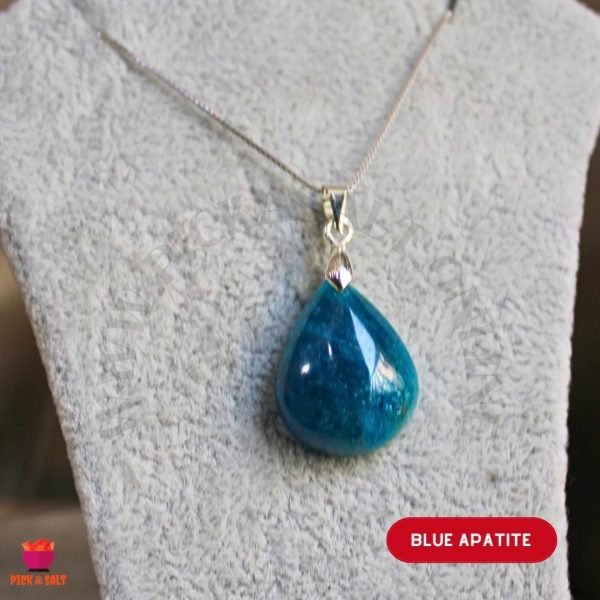 Blue Apatite Natural Stone Necklace