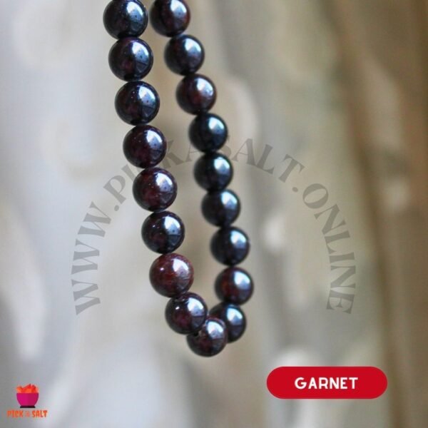 Dark Garnet Natural Stone Beads Bracelet