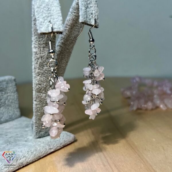 Natural Stone Bunch Chip Earrings