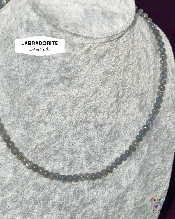 Flashy Labradorite Natural Stone Beads Choker Necklace