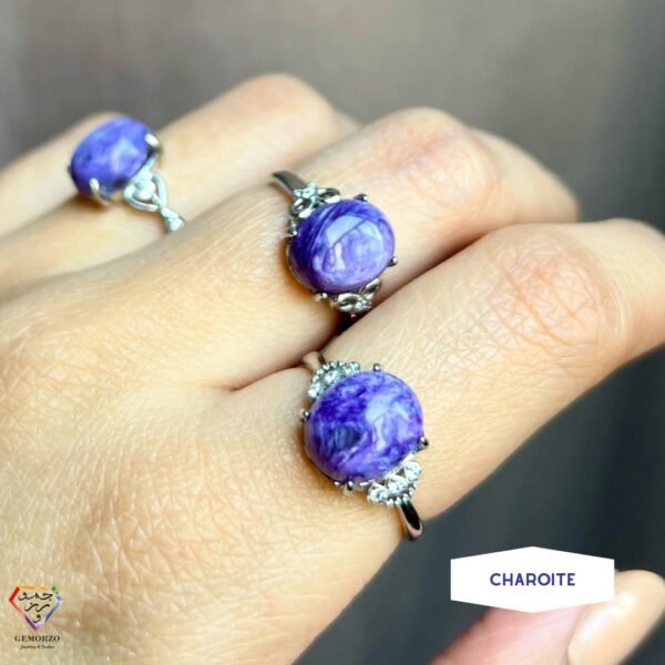 Charoite Natural Stone Ring