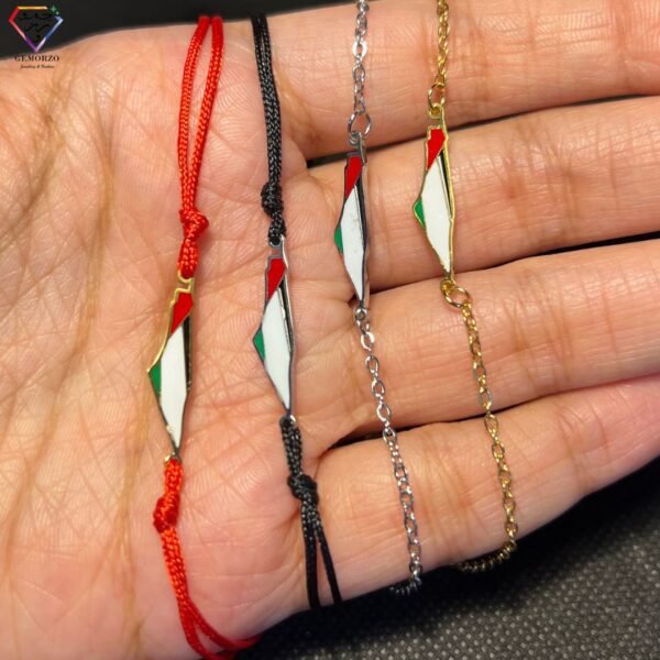 Support Palestine Flag Adjustable Chain Bracelet