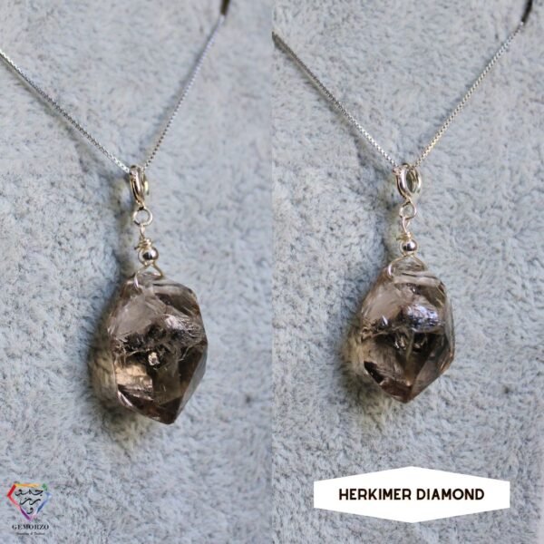 Herkimer Diamond Pendant with Chain