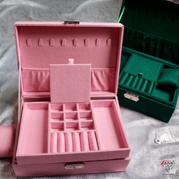 Mega Luxury Velvet Jewelry Box / Organizer with Lock