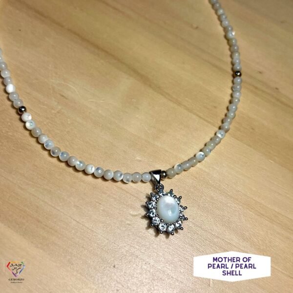 Natural Stone Mother Of Pearl / Pearl Shell Choker Necklace with/without Shell Pendant