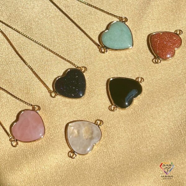 Heart Shaped Natural Stone Adjustable Bracelet
