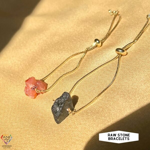 Natural Raw Stones Adjustable Bracelets