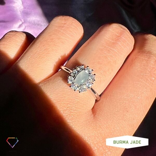 Burma Jade Natural Stone Ring