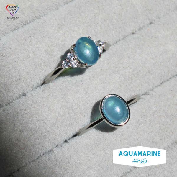 Aquamarine Natural Stone Ring